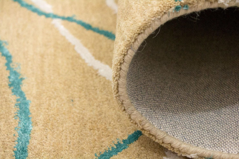 Designer tæppe - 245 x 156 cm - beige