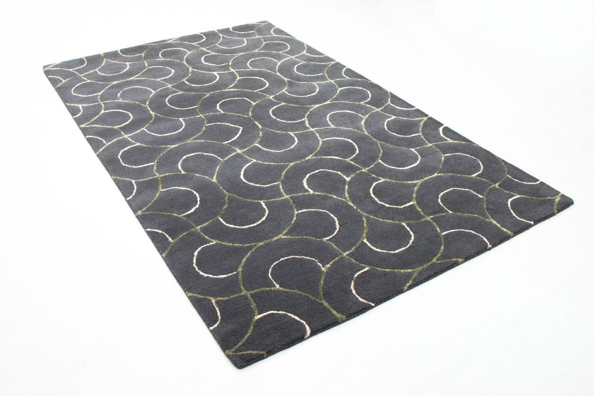 Designer tæppe - 242 x 152 cm - blå