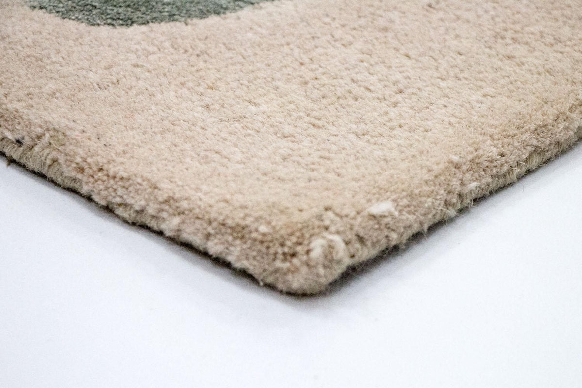 Designer tæppe - 179 x 121 cm - beige