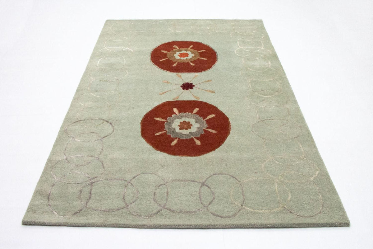 Designer tæppe - 239 x 150 cm - sølv