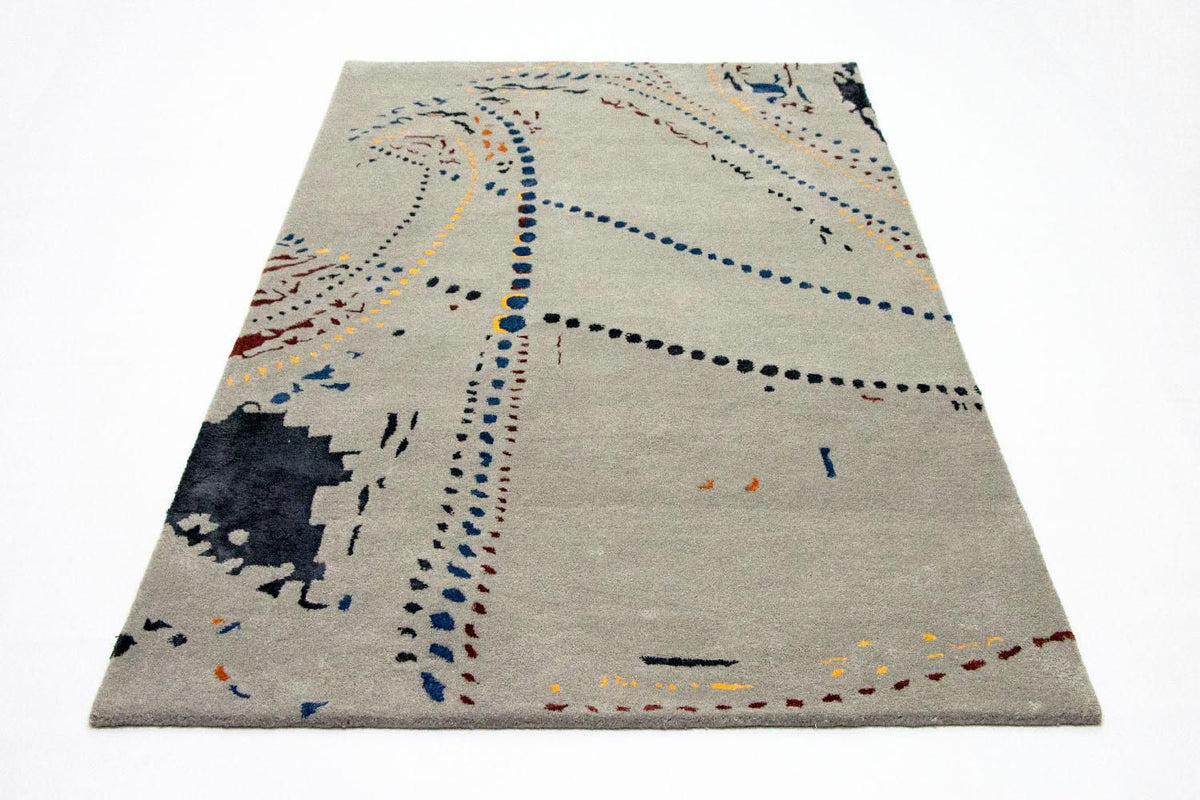 Designer tæppe - 242 x 155 cm - brun