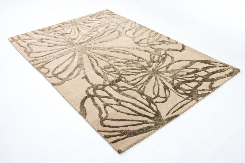 Designer tæppe - 193 x 134 cm - beige