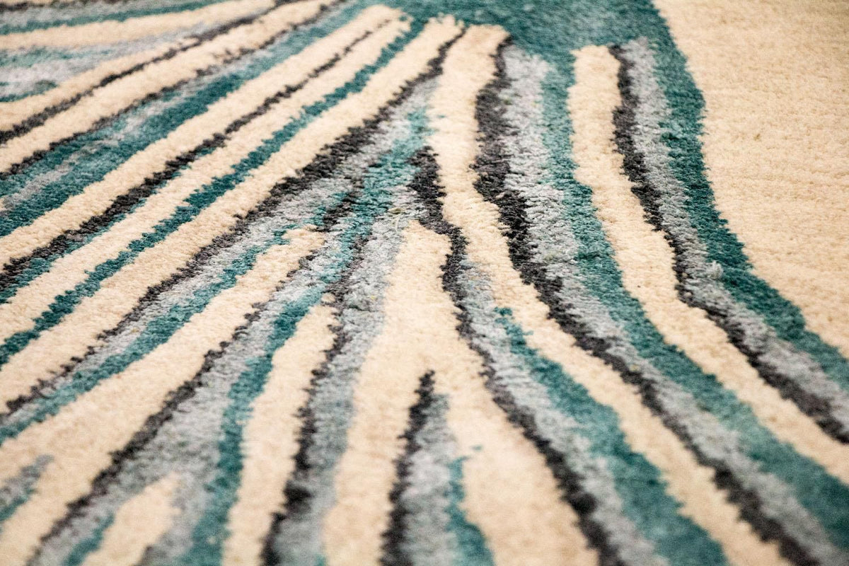 Designer tæppe - 243 x 153 cm - beige
