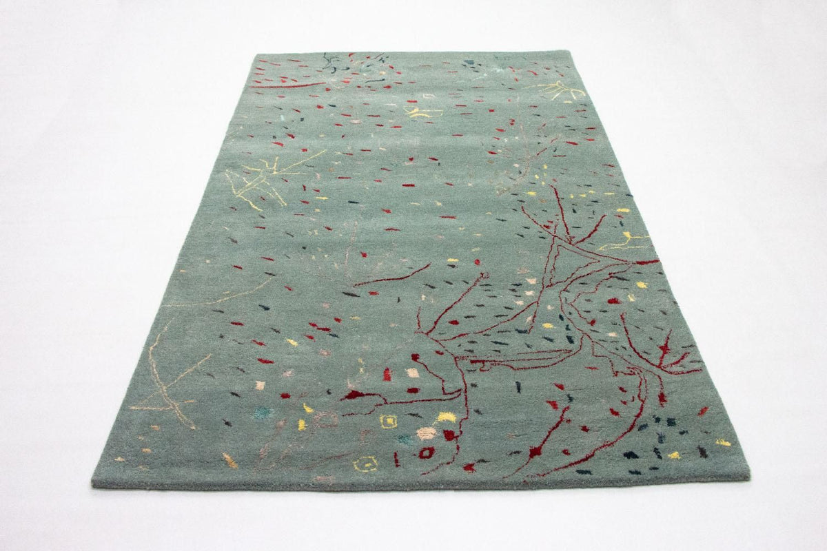 Designer tæppe - 243 x 156 cm - lyseblå