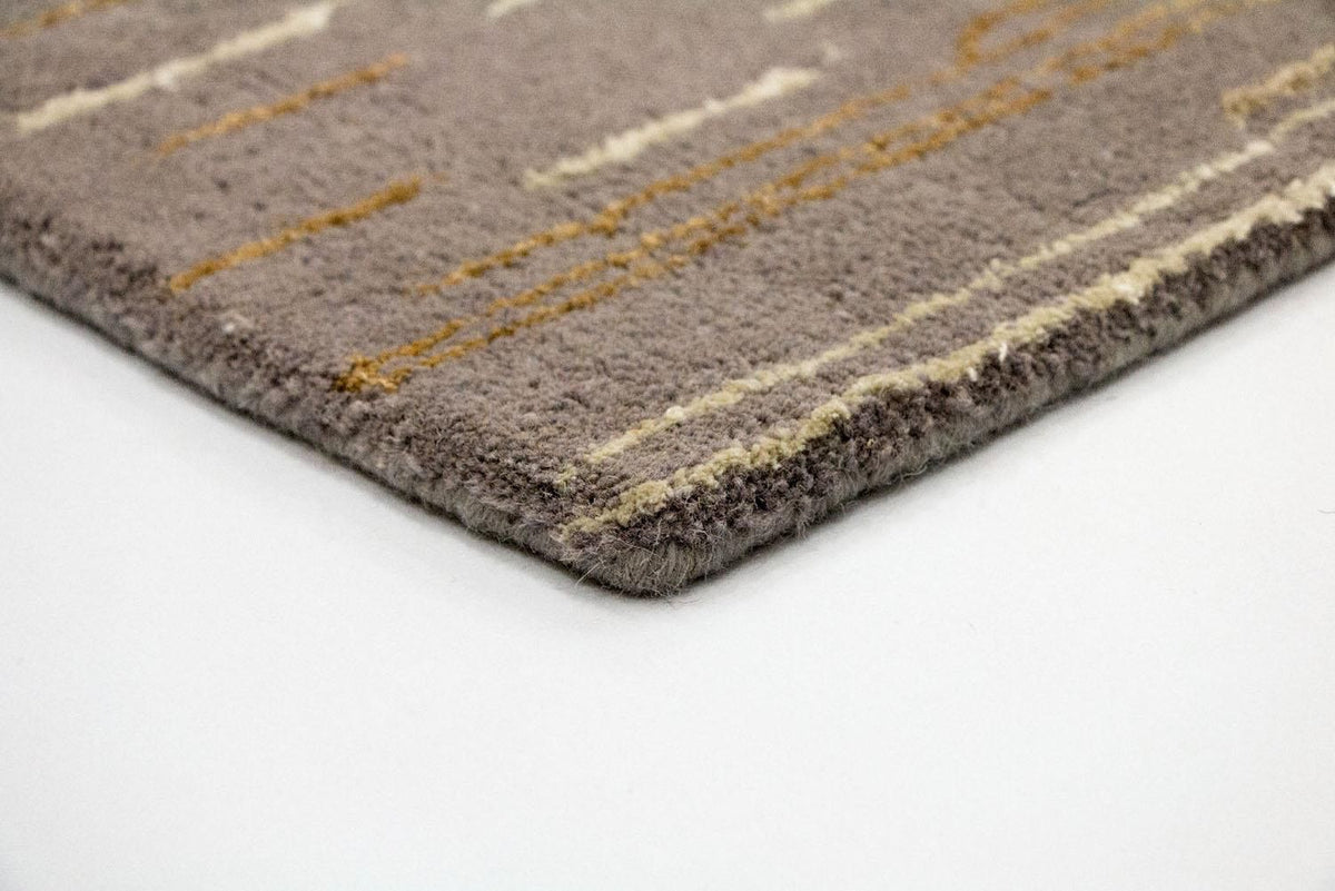 Designer tæppe - 242 x 151 cm - brun