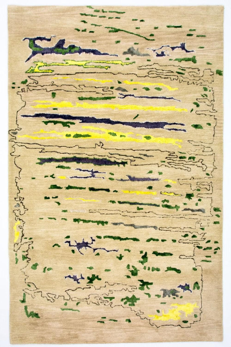 Designer tæppe - 243 x 153 cm - flerfarvet