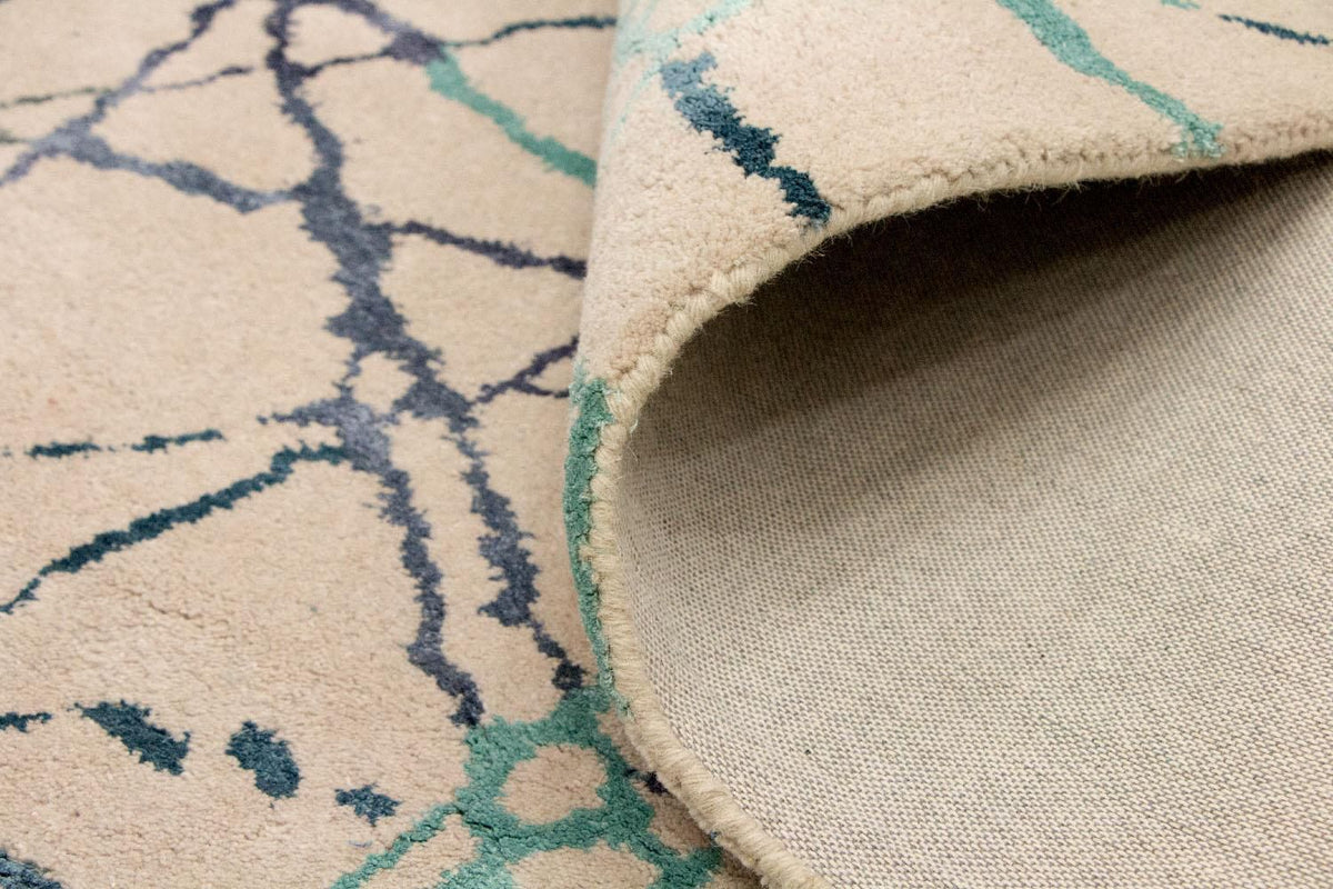Designer tæppe - 197 x 136 cm - beige