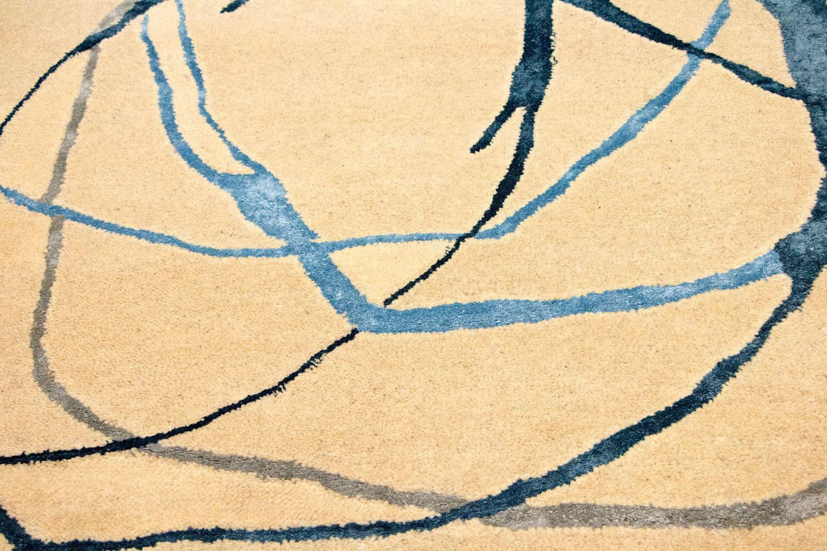 Designer tæppe - 241 x 154 cm - beige