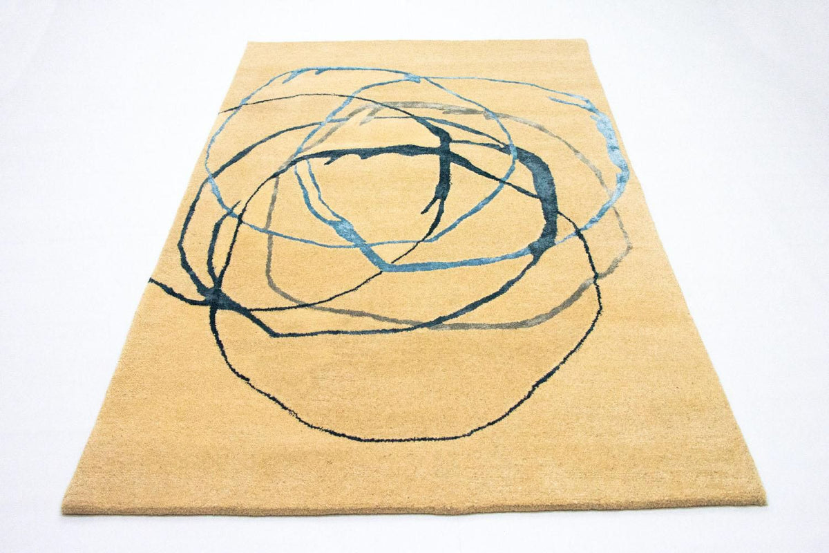 Designer tæppe - 241 x 154 cm - beige