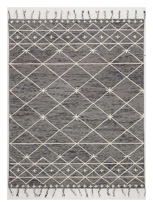 Uldtæppe - 240 x 150 cm - mørkegrå
