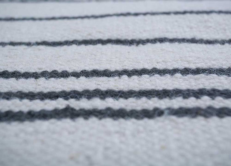 Uldtæppe - 240 x 150 cm - lysegrå