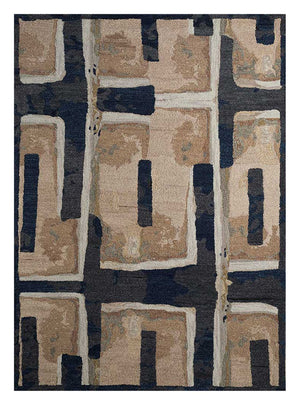 Uldtæppe - 270 x 180 cm - guld