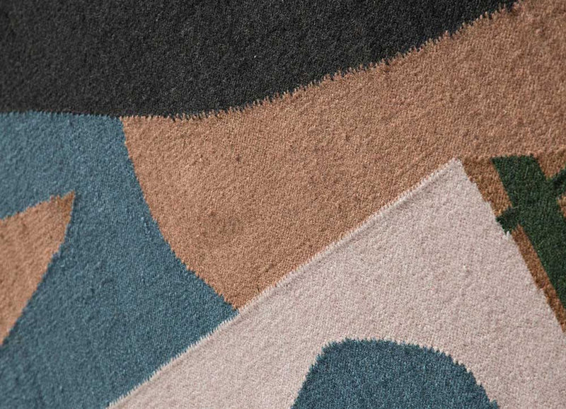 Uldtæppe - 270 x 180 cm - flerfarvet
