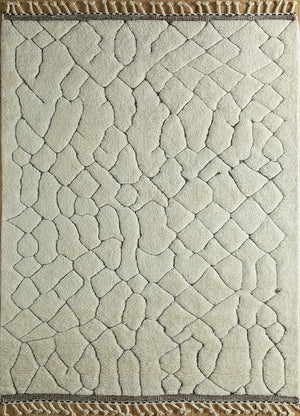 Uldtæppe - 300 x 200 cm - creme