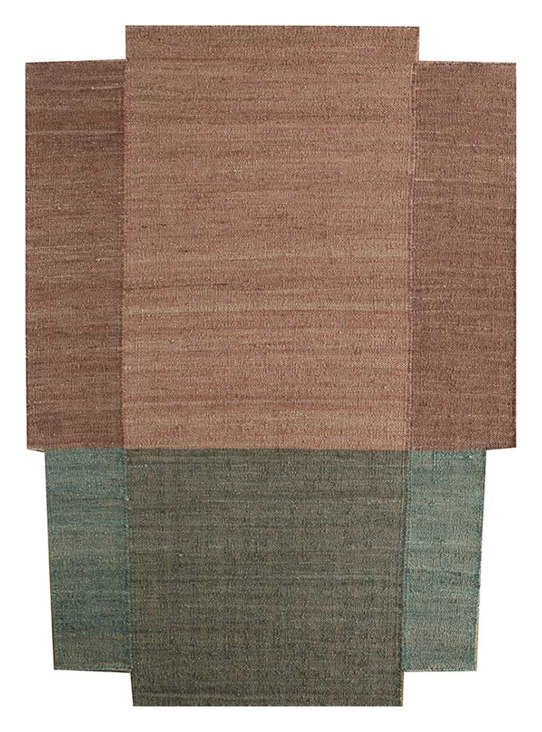 Sisaltæppe særlig form - 300 x 240 cm - flerfarvet