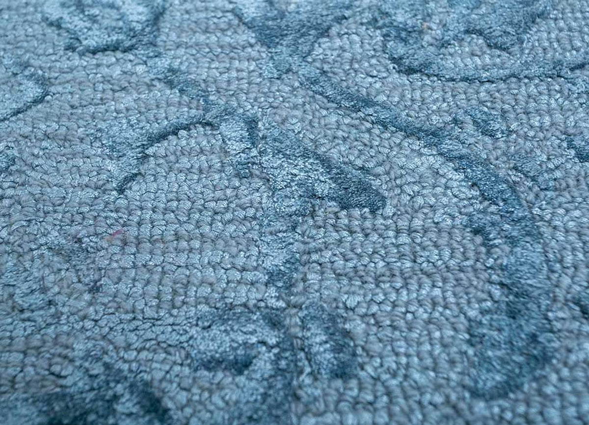 Uldtæppe - 270 x 180 cm - blå