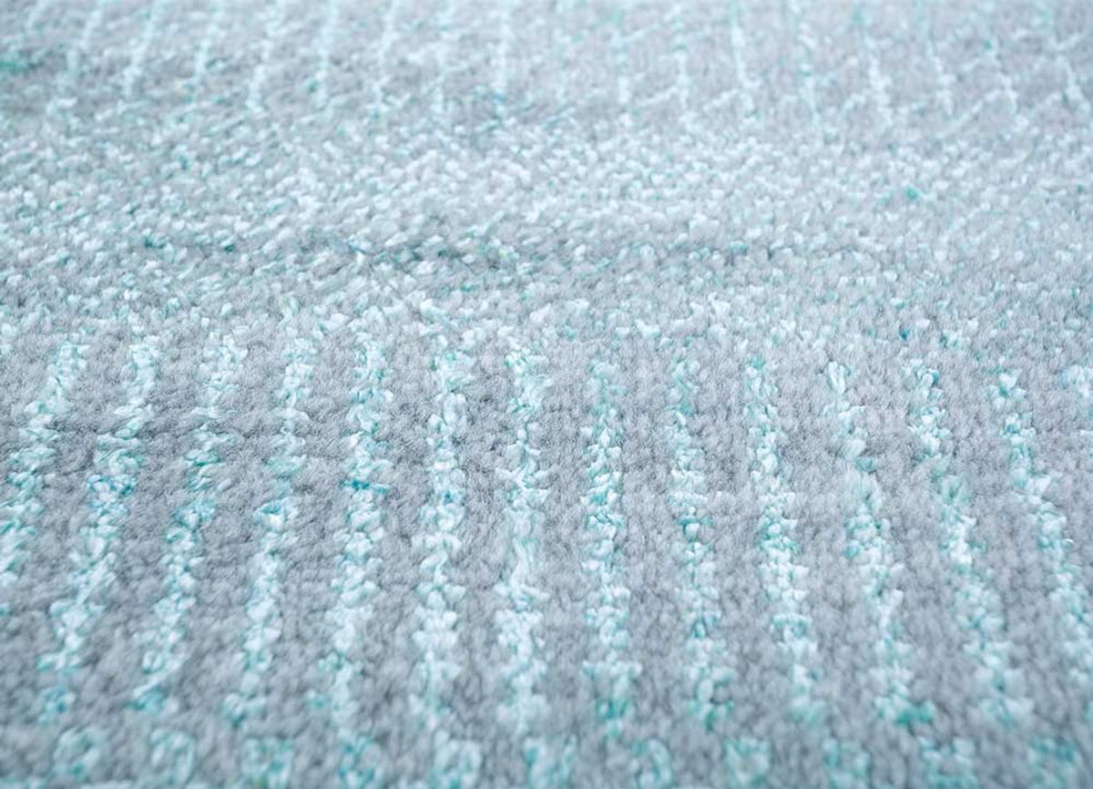 Uldtæppe - 300 x 240 cm - lyseblå