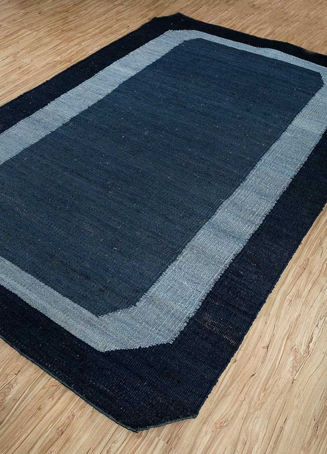 Sisaltæppe særlig form - 270 x 180 cm - blå
