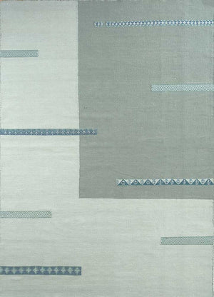 Uldtæppe - 270 x 180 cm - turkis