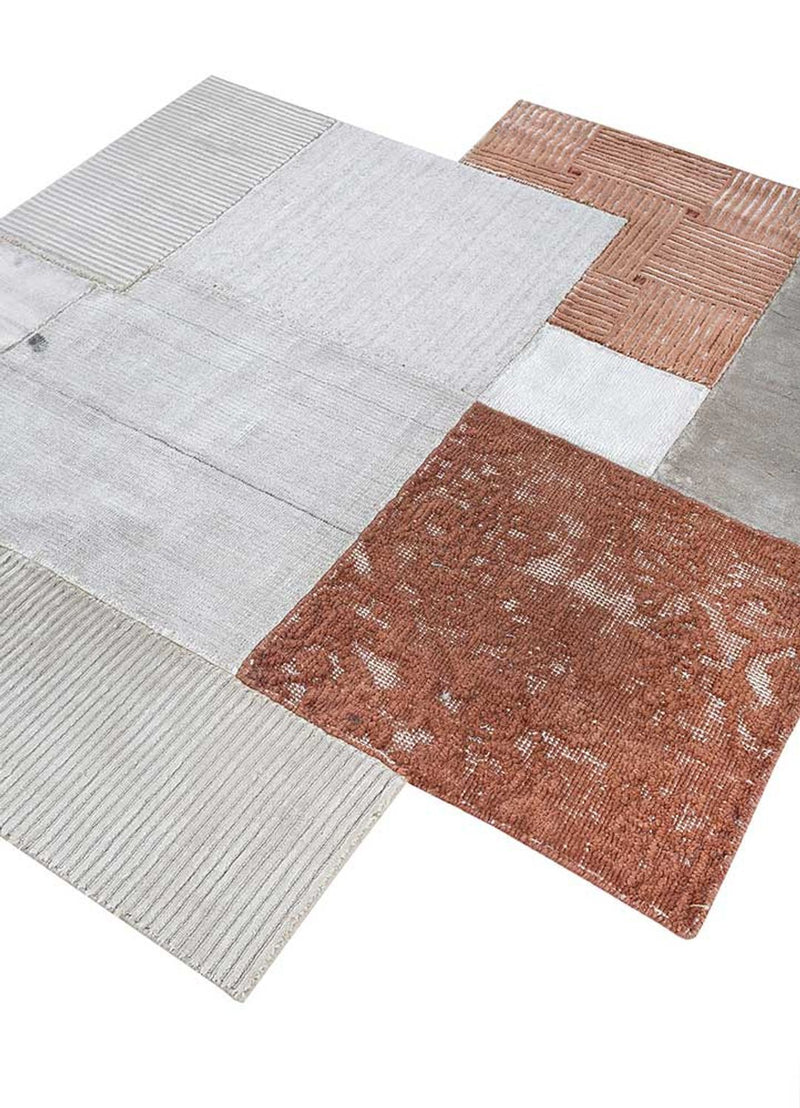 Uldtæppe særlig form  - 180 x 150 cm - creme