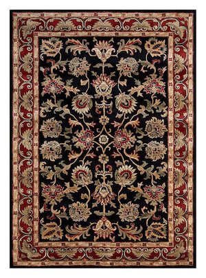 Uldtæppe - 270 x 180 cm - mørkeblå