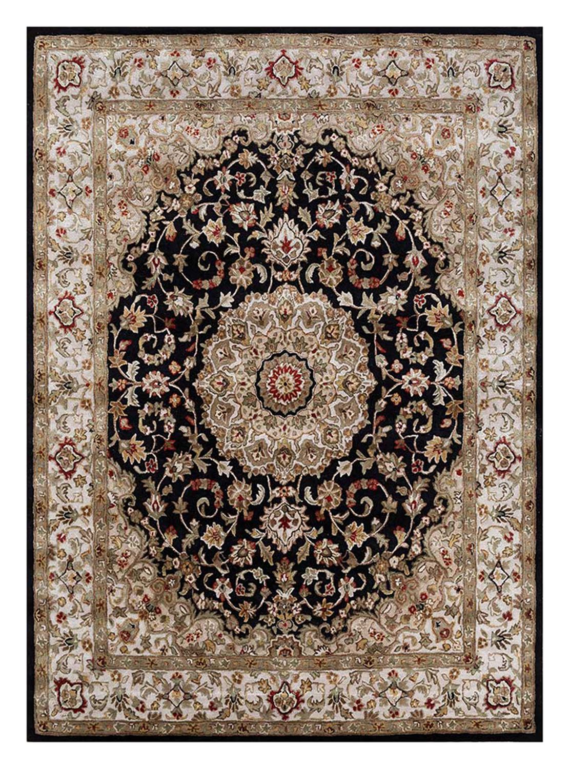 Uldtæppe - 300 x 240 cm - mørkeblå