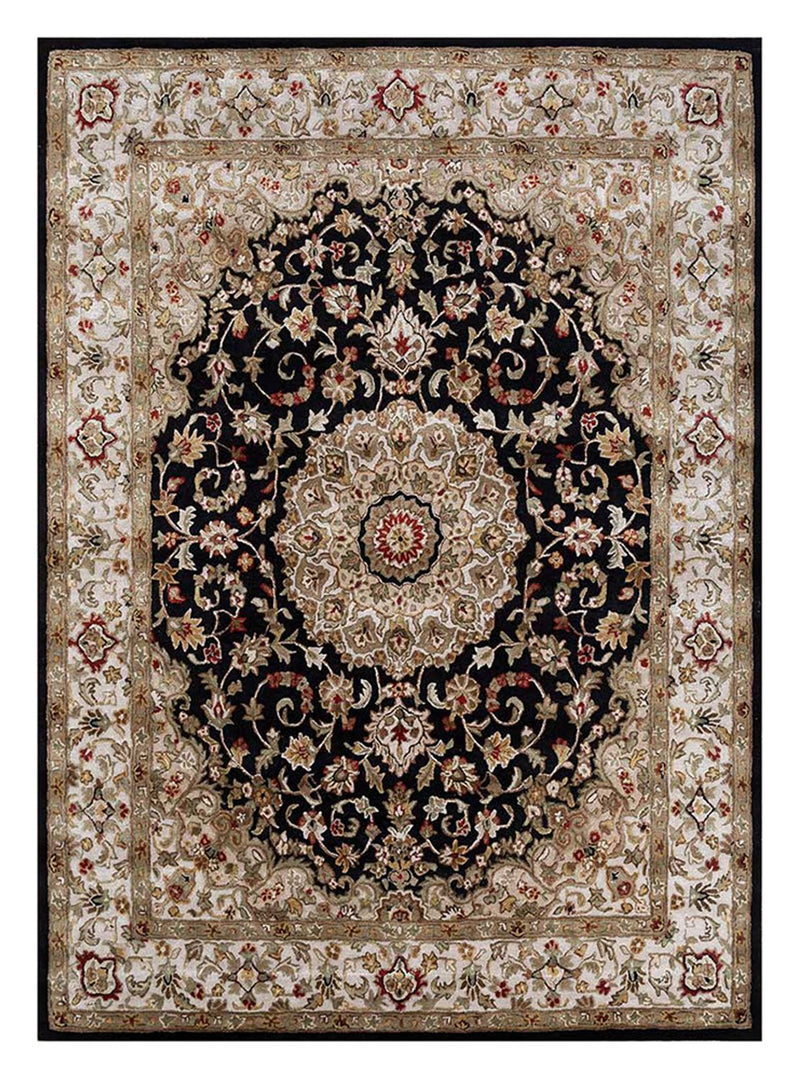 Uldtæppe - 300 x 240 cm - mørkeblå