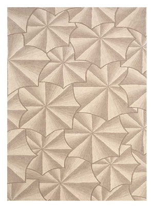 Uldtæppe - 240 x 150 cm - guld