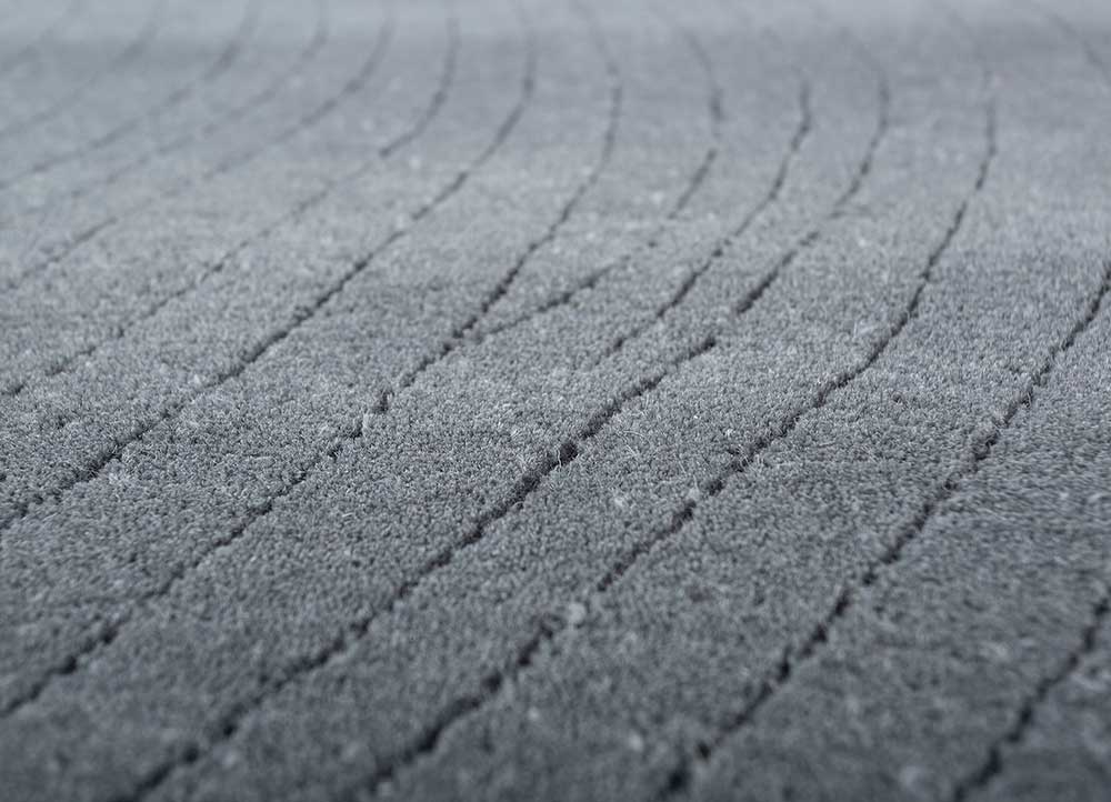 Uldtæppe - 233 x 165 cm - mørkegrå