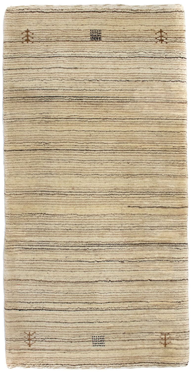 Uldtæppe - 124 x 63 cm - natur