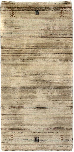 Uldtæppe - 124 x 63 cm - natur
