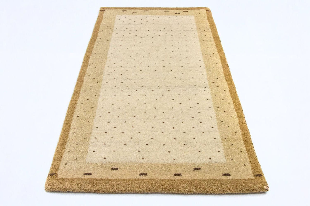 Gabbeh-tæppe - Indus - 136 x 72 cm - beige
