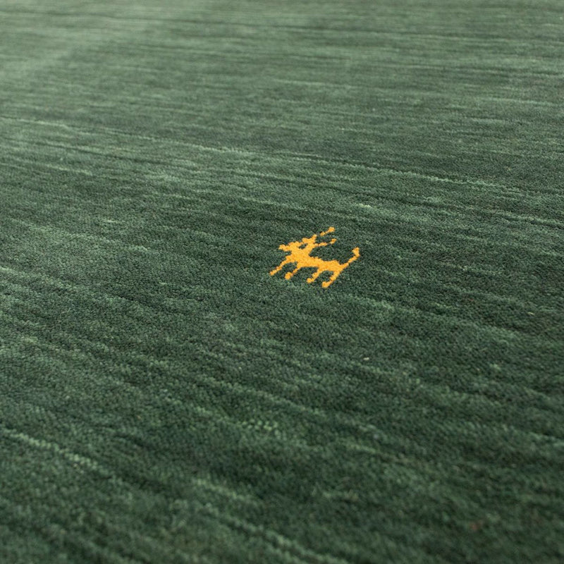 Gabbeh-tæppe - Softy - 160 x 90 cm - mørkegrøn