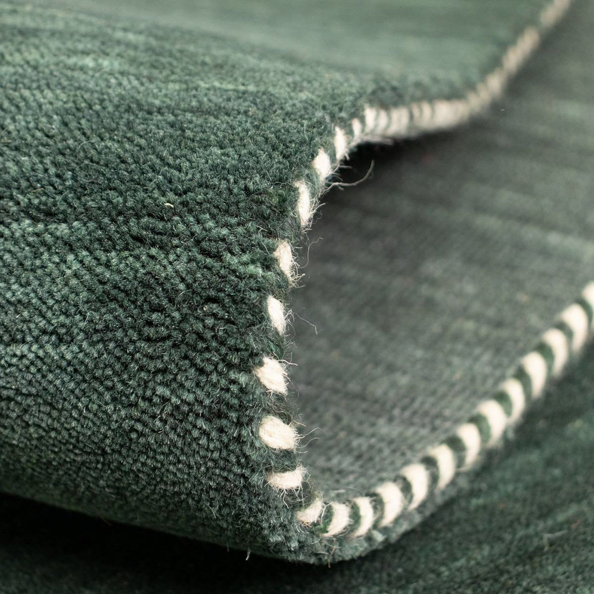 Gabbeh-tæppe - Softy - 160 x 90 cm - mørkegrøn