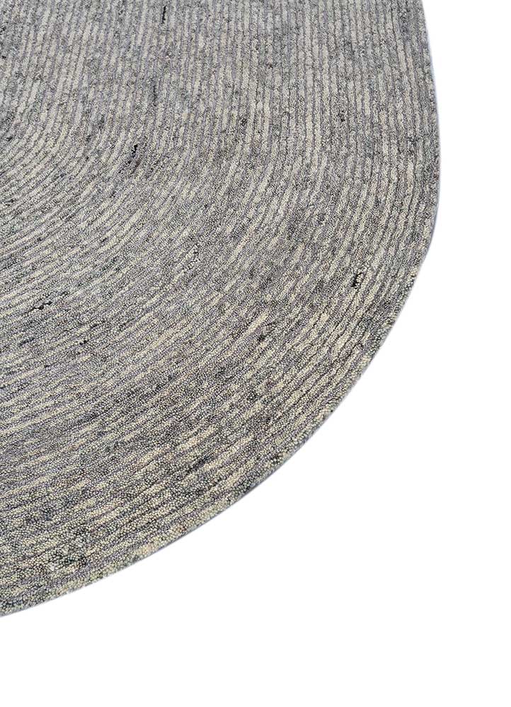 Uldtæppe særlig form  - 225 x 150 cm - grå
