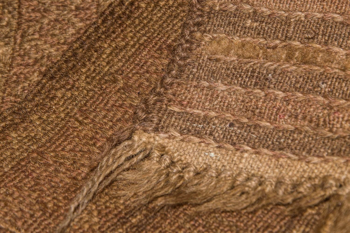 Kelim-tæppe - gammelt - 280 x 183 cm - brun