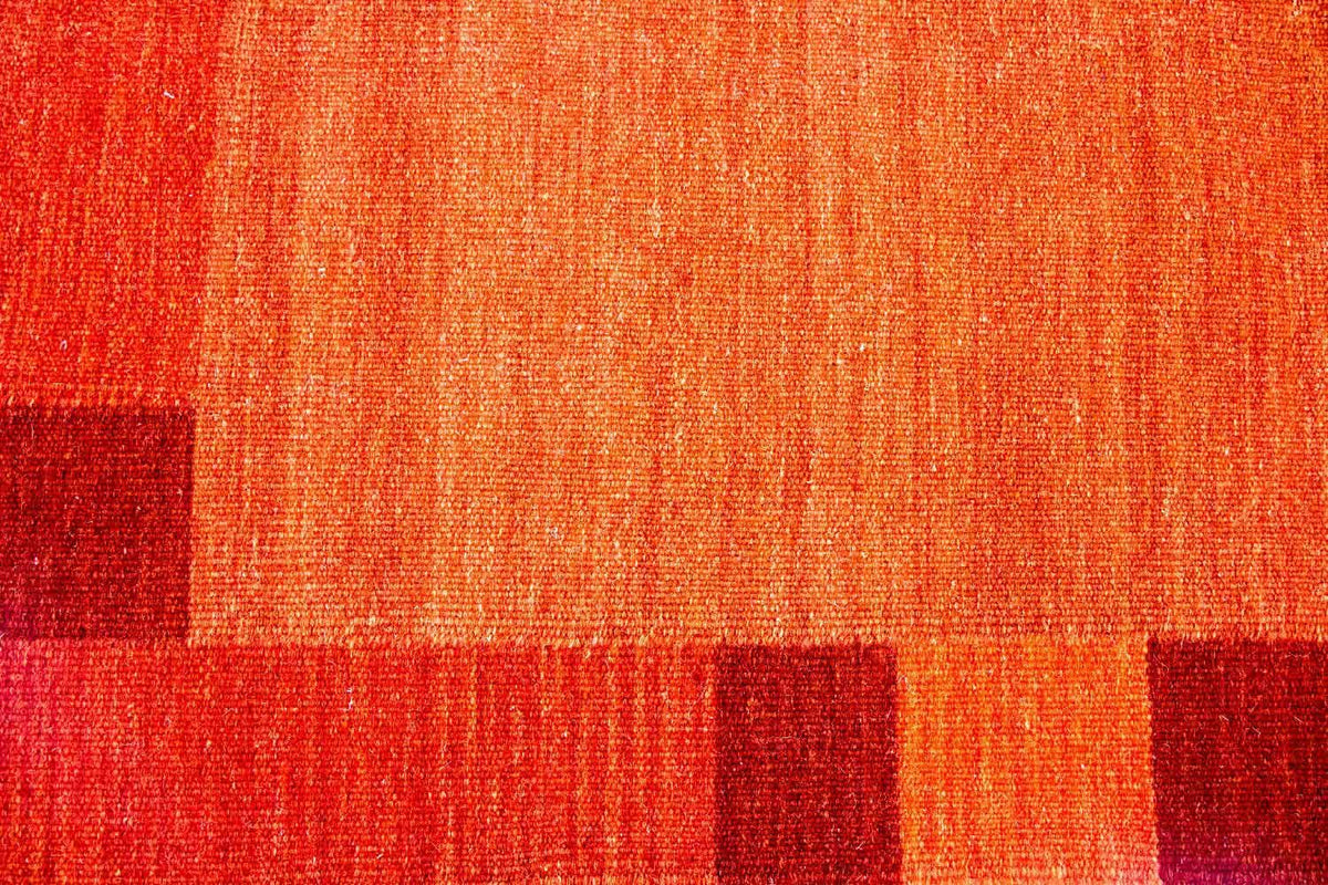 Kelim-tæppe - Trendy - 202 x 143 cm - orange