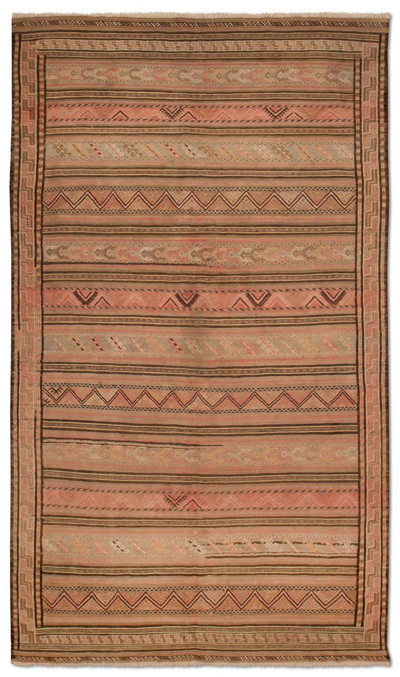 Kelim-tæppe - orientalsk - 263 x 150 cm - flerfarvet