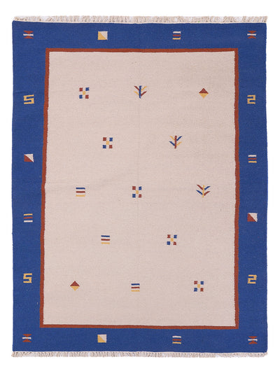Moderne kilim Tæppe - Uldtæppe