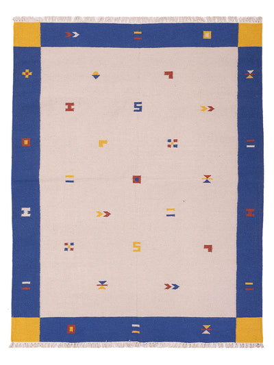 Moderne kilim Tæppe - Uldtæppe