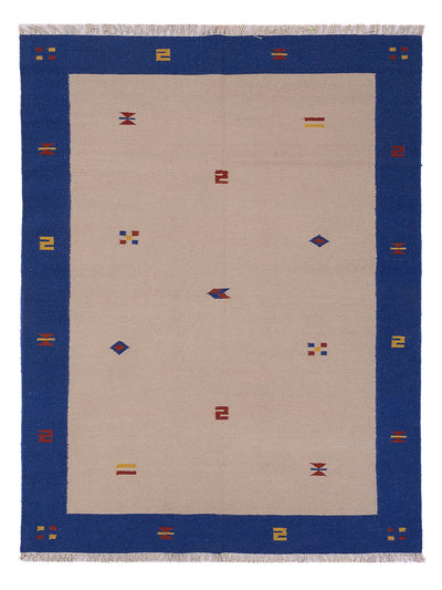 Moderne kilim Tæppe - Uldtæppe