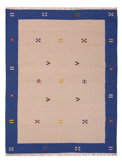 Moderne kilim Tæppe - Uldtæppe