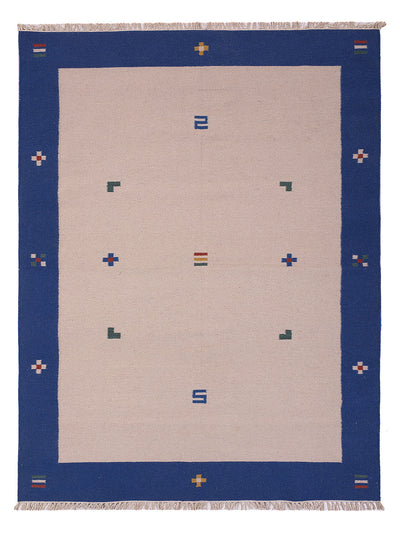 Moderne kilim Tæppe - Uldtæppe