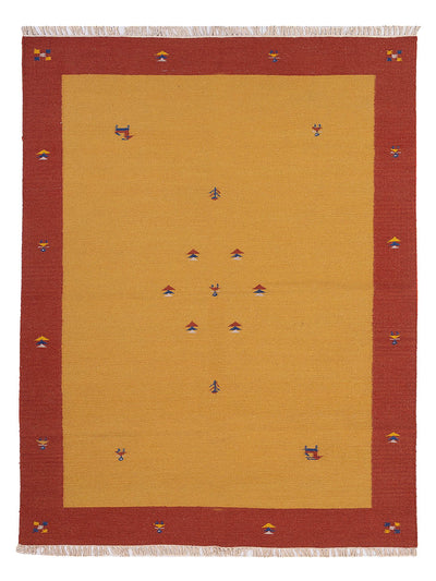 Moderne kilim Tæppe - Uldtæppe