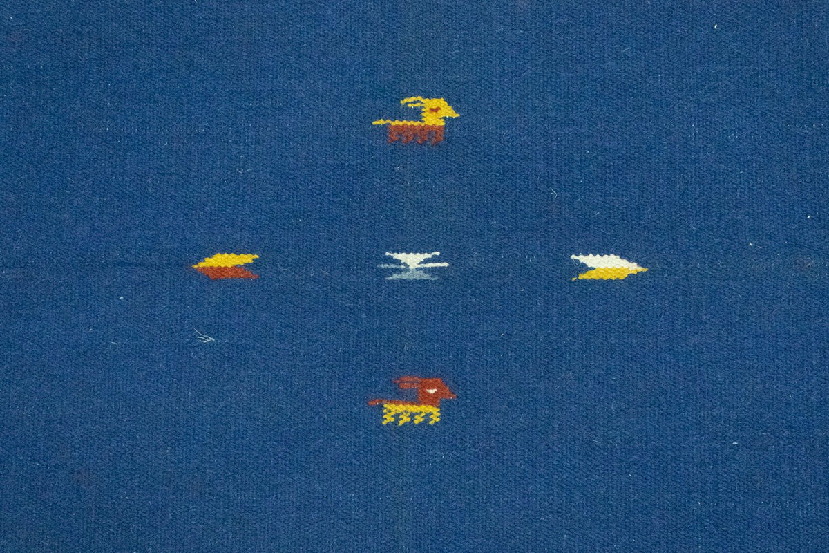 Kelim-tæppe - Trendy - 180 x 120 cm - blå