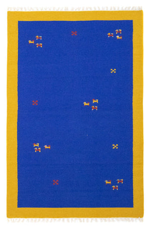 Kelim-tæppe - Trendy - 180 x 120 cm - blå