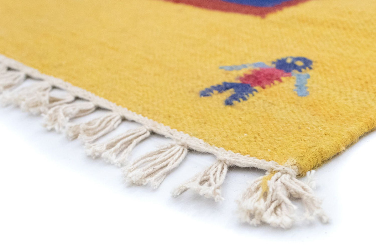 Kelim-tæppe - Trendy - 200 x 140 cm - blå