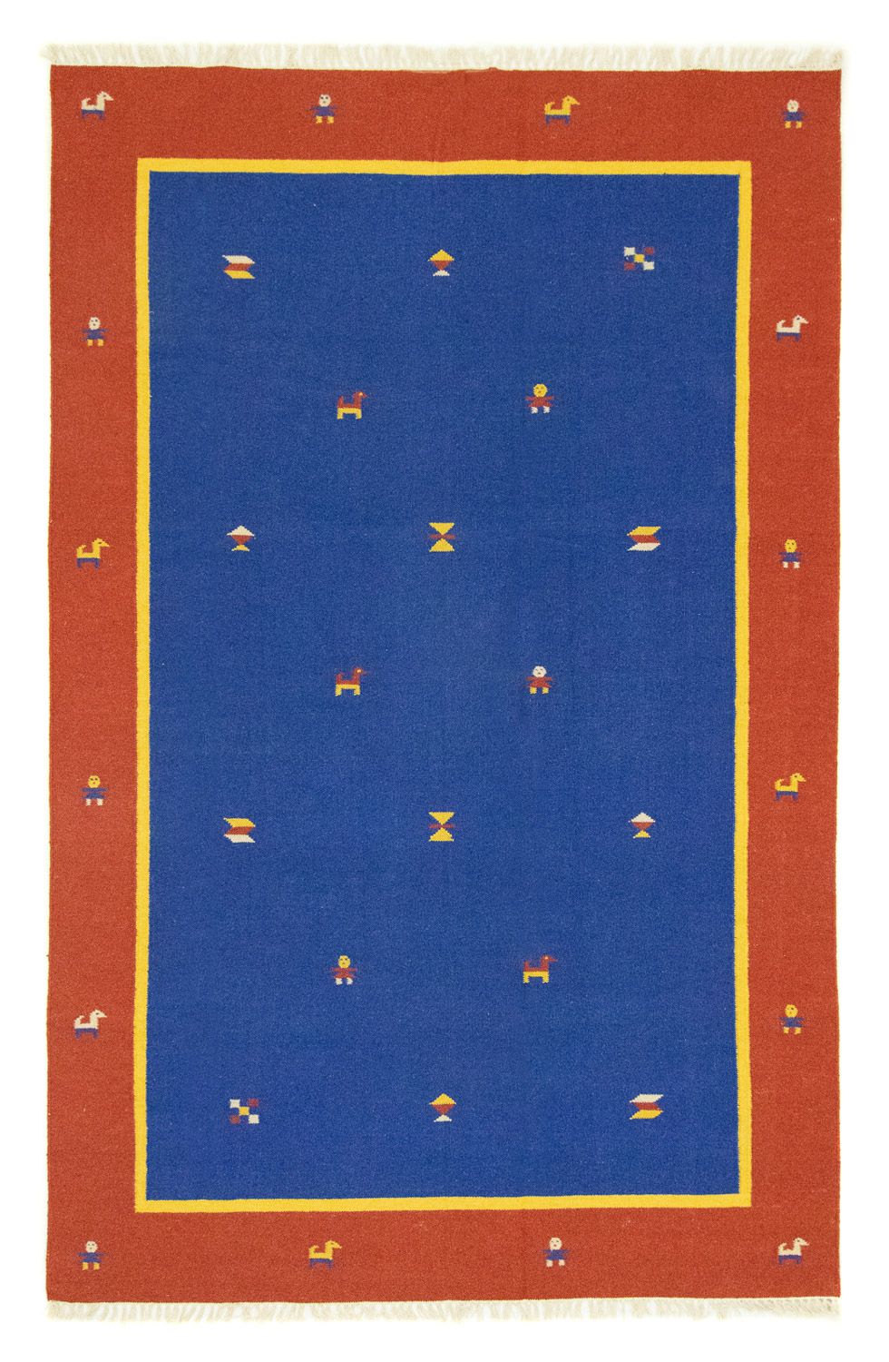 Kelim-tæppe - Trendy - 300 x 200 cm - blå