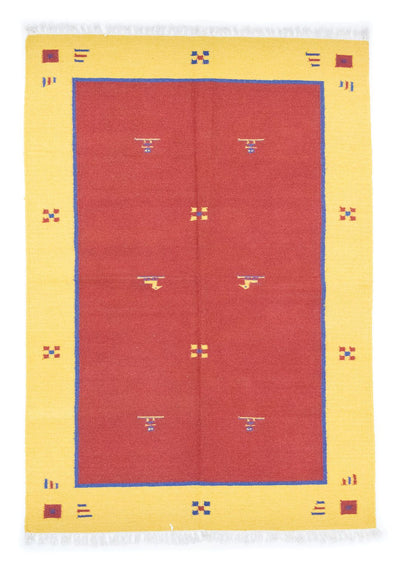 Moderne kilim Tæppe 140x200cm - Uldtæppe