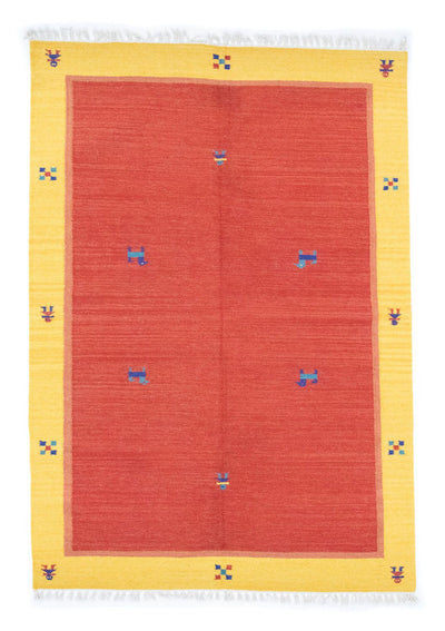 Moderne kilim Tæppe 140x200cm - Uldtæppe
